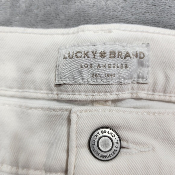 Lucky Brand Jeans Womens 14/32 White Mid Rise Sweet Boot Bootcut Stretch Denim - Picture 5 of 15